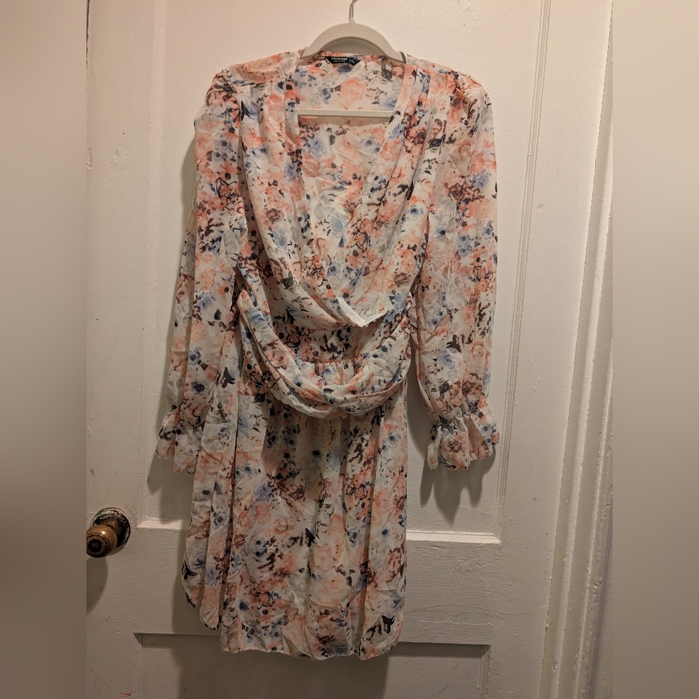 SHEIN Multicolor Floral Midi Dress
